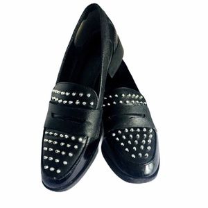 CIRCUS Sam Edelman Loafers Lali Studded Black penny Oxford womens slip-ons 6 1/2